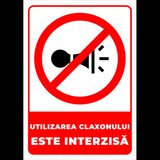 Semn pentru utilizarea claxonului interzisa